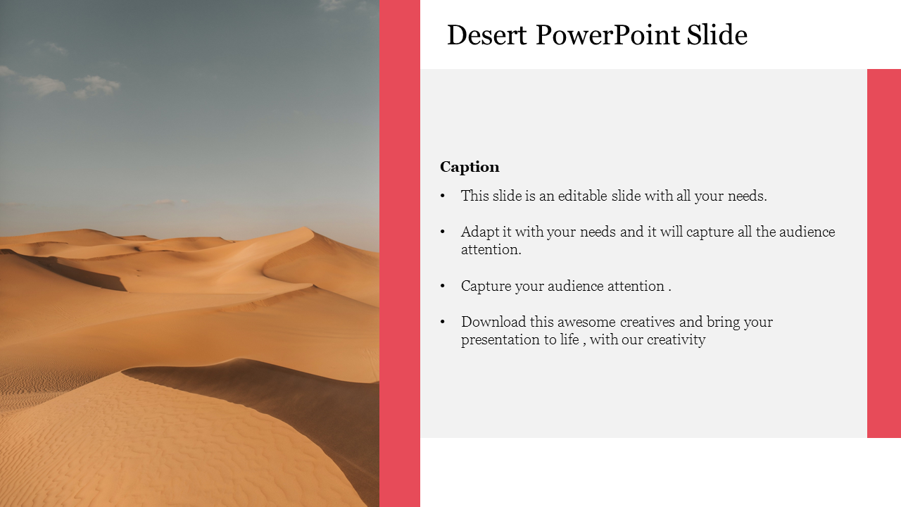 Desert PowerPoint Slide